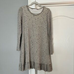 Chris & Carol Black and White Striped Dress